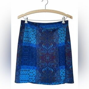 RW&CO Patchwork Paisley Wrap Mini Skirt Women’s Size 0